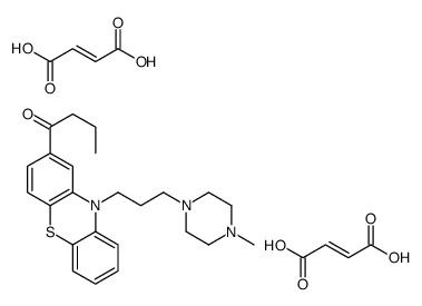 bis[1-[3-[2-(1-oxobutyl)-10H-phenothiazin-2-yl]propyl]-4-methylpiperazin-1-yl] maleate Structure