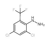 2,4-二氯-6-(三氟甲基)苯肼结构式