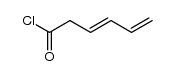 3,5-hexadienoic acid chloride Structure