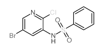 N-(5-Bromo-2-chloropyridin-3-yl)benzenesulfonamide structure