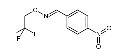 (E)-O-(1,1,1-trifluoroethyl)-4-nitrobenzaldehyde oxime结构式