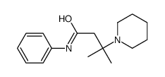 3-methyl-N-phenyl-3-piperidin-1-ylbutanamide Structure