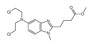 Methyl 4-{5-[bis(2-chloroethyl)amino]-1-methyl-1H-benzimidazol-2- yl}butanoate Structure