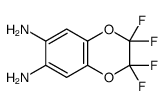 2,2,3,3-tetrafluoro-1,4-benzodioxine-6,7-diamine结构式