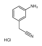 2-(3-Aminophenyl)acetonitrile hydrochloride结构式