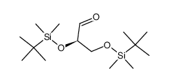 2,3-di-O-(tert-butyldimethylsilyl)-D-glyceraldehyde Structure