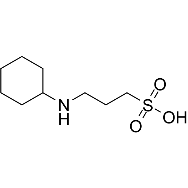 N-Cyclohexyl-3-aminopropanesulfonic acid structure