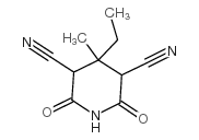 2,4-二氰基-3-乙基-3-甲基戊二酰亚胺结构式