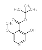 3-羟基-5-甲氧基异烟酸叔丁酯结构式