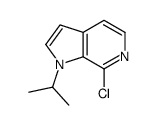 7-氯-1-异丙基-1H-吡咯并[2,3-c]吡啶结构式