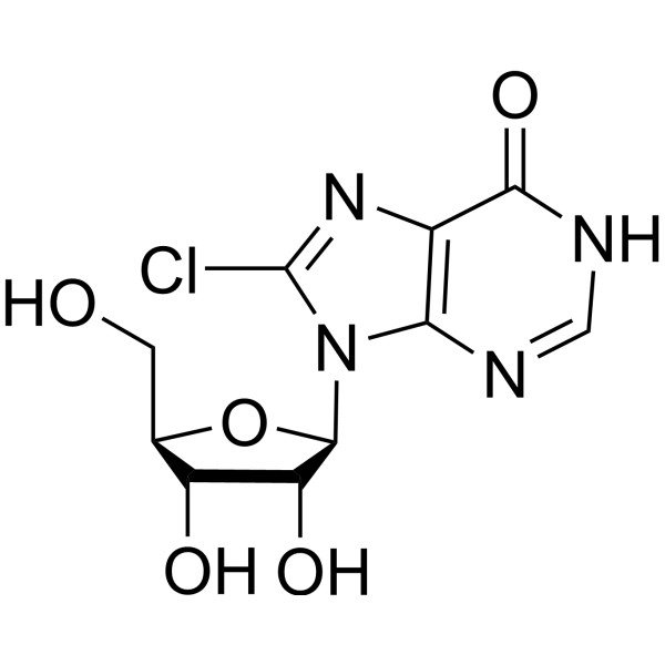 8-氯肌苷结构式