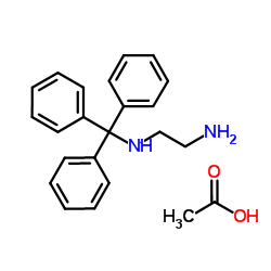 三苯甲基-1,2-二氨基乙烷·AcOH结构式