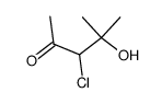 2-Pentanone,3-chloro-4-hydroxy-4-methyl- Structure