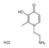 1-(β-aminoethyl)-3-hydroxy-2-methyl-4(1H)-pyridinone dihydrochloride结构式