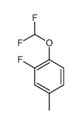 1-(difluoromethoxy)-2-fluoro-4-methyl-benzene结构式