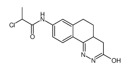 2-chloro-N-(3-oxo-4,4a,5,6-tetrahydro-2H-benzo[h]cinnolin-8-yl)propanamide Structure