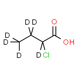 2-Chlorobutanoic acid-d6 Structure