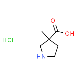 3-甲基吡咯烷-3-羧酸盐酸盐结构式
