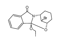 (2RS,6SR,12bSR,13RS)-13-bromo-12b-ethoxy-2,6-methanol(1,3)oxazocino(2,3-a)iso-indol-8-one Structure