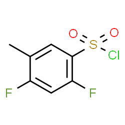 2,4-二氟-5-甲基苯磺酰氯结构式