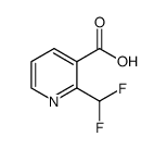 2-二氟甲基吡啶-3-羧酸结构式