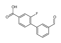 3-fluoro-4-(3-formylphenyl)benzoic acid Structure