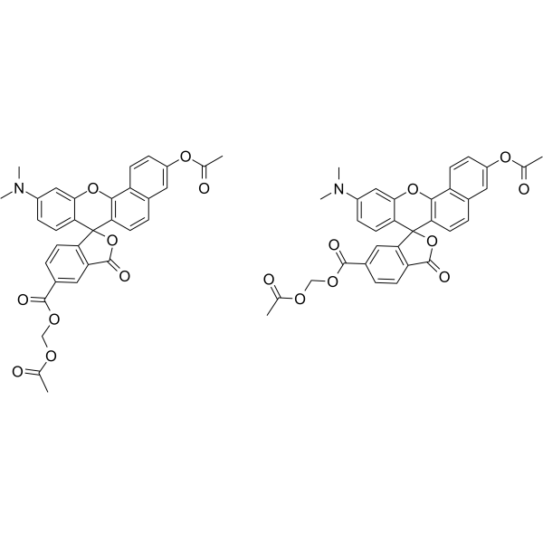 5-(and-6)-Carboxy SNARF-1, Acetoxymethyl Ester, Acetate Structure