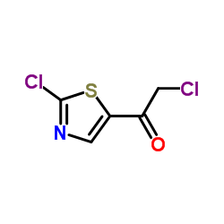 2-Chloro-1-(2-chloro-1,3-thiazol-5-yl)ethanone Structure