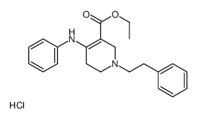 ethyl 4-anilino-1-(2-phenylethyl)-3,6-dihydro-2H-pyridine-5-carboxylate,hydrochloride结构式