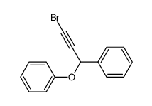 (3-bromo-1-phenoxyprop-2-yn-1-yl)benzene结构式