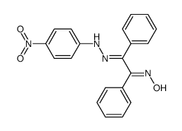 benzil mono-oxime mono-(p-nitrophenyl)hydrazone结构式