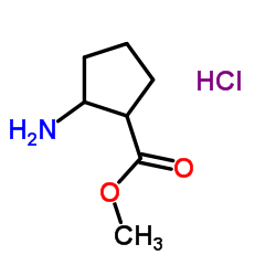 Methyl 2-aminocyclopentanecarboxylate hydrochloride (1:1) Structure