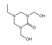 5-ethyltetrahydro-1,3-bis(hydroxymethyl)-1,3,5-triazin-2(1H)-one结构式