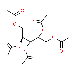 1-O,2-O,3-O,4-O,5-O-Pentaacetyl-D-xylitol Structure