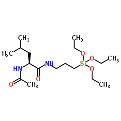 N-(N-ACETYLLEUCYL)-3-AMINOPROPYLTRIETHOXYSILANE structure