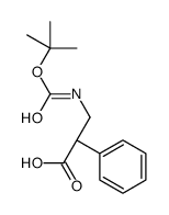 (S)-3-((tert-Butoxycarbonyl)amino)-2-phenylpropanoicacid结构式