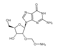 2'-O-(aminooxymethyl)guanosine Structure