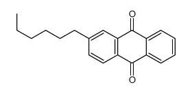 2-hexylanthracene-9,10-dione结构式