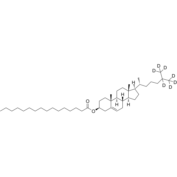 Cholesteryl palmitate-d7结构式