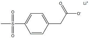 锂 2-(4-(甲基磺酰基)苯基)乙酸酯结构式