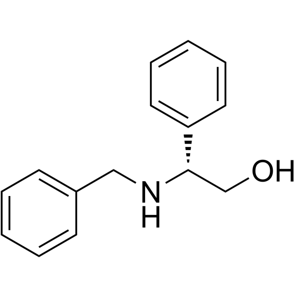 (r)-(-)-n-benzyl-2-phenylglycinol Structure
