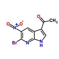 1-(6-Bromo-5-nitro-1H-pyrrolo[2,3-b]pyridin-3-yl)ethanone structure