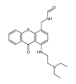 N-[[1-[[2-(diethylamino)ethyl]amino]-9-oxothioxanthen-4-yl]methyl]formamide Structure