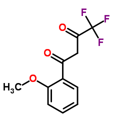 4,4,4-三氟-1-(2-甲氧基苯基)丁烷-1,3-二酮结构式