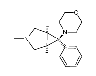4-(1α,5α,6β-3-Methyl-6-phenyl-3-azabicyclo[3.1.0]hex-6-yl)morpholine Structure