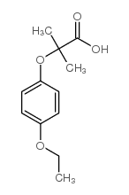 2-(4-乙氧基苯氧基)-2-甲基丙酸结构式