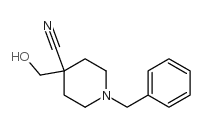 1-Benzyl-4-(Hydroxymethyl)piperidine-4-carbonitrile structure