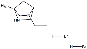 (1S,4S)-2-乙基-2,5-二氮杂双环[2.2.1]庚烷二氢溴化物结构式