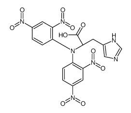 N,N-bis(2,4-dinitrophenyl)-L-histidine结构式