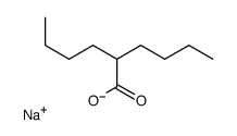 sodium,2-butylhexanoate Structure